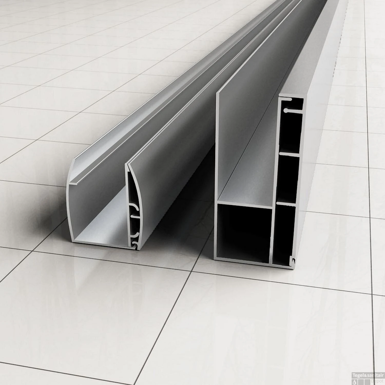 BWS Erie Verbredingsprofiel Voor Douchewand Aluminium 3x202 Cm 4 BWS Erie Verbredingsprofiel Voor Douchewand Aluminium 3x202 Cm - Afbeelding 2