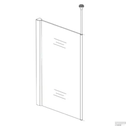 Verticale Stabilisatiestang Met Plafond Bevestiging Wiesbaden Chroom Voor 10 Mm -Aanbiedingen Ontspan Bad Winkel 20.3894 1