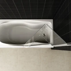 Badwand Wiesbaden Inklapbaar 100x140cm 6mm NANO Coating -Aanbiedingen Ontspan Bad Winkel 20.3895 1