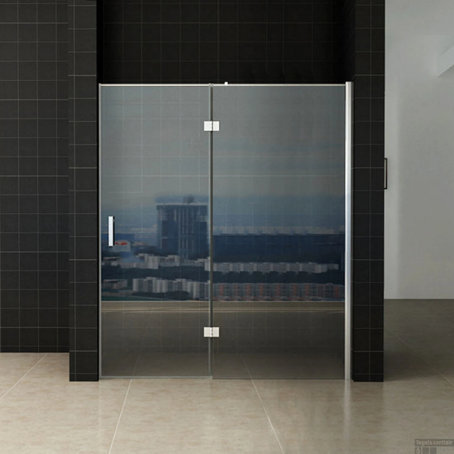 Nis Swingdeur Wiesbaden 120x200cm + Vast Paneel 8mm NANO Coating 4 Nis Swingdeur Wiesbaden 120x200cm + Vast Paneel 8mm NANO Coating - Afbeelding 2