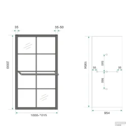 Inloopdouche Wiesbaden Zwart Met Handdoekbeugel 100x200 Cm 10mm NANO Coating -Aanbiedingen Ontspan Bad Winkel 20.3961 tech
