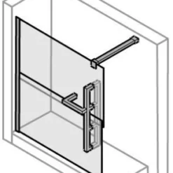 Huppe Manufaktur Duplo Walk-in 100 X 200 Cm. Links Chroom-antiplaque Glas