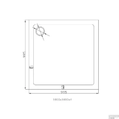 Douchebak Best Design Dona Laag Model 100x100x4cm 9 Douchebak Best Design Dona Laag Model 100x100x4cm -Aanbiedingen Ontspan Bad Winkel 3801420 tech