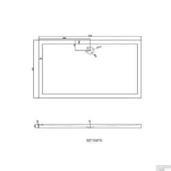 Douchebak Best Design Dona Laag Model Rechthoek 160x90x6cm -Aanbiedingen Ontspan Bad Winkel 3801450 tek