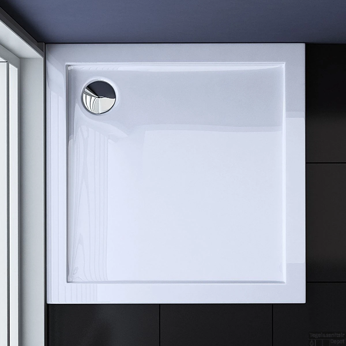 Douchebak Best Design Dona Laag Model 100x100x4cm 4 Douchebak Best Design Dona Laag Model 100x100x4cm - Afbeelding 2