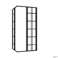 Douchecabine Hoekinstap Best Design Black Corner 89x89x210 Cm 4mm Nano -Aanbiedingen Ontspan Bad Winkel 4003940 50 open