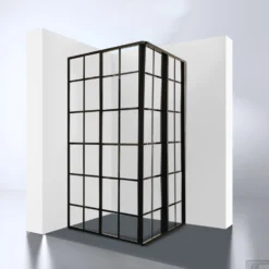 Douchecabine Hoekinstap Best Design Black Corner 89x89x210 Cm 4mm Nano -Aanbiedingen Ontspan Bad Winkel 4003940 50 witte achterwand