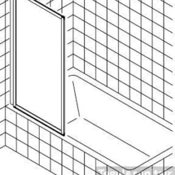 Kermi Vario Badklapwand 75 X 140 Cm. Kunst. Parel Matzilver-kunststof Glas -Aanbiedingen Ontspan Bad Winkel 40054