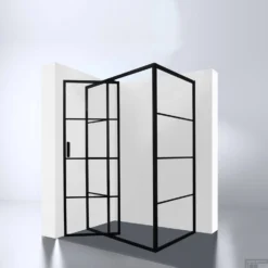 Douchecabine Best Design Zeplin-1200 Met Nisdeur 120x90x210x8 Cm Mat Zwart -Aanbiedingen Ontspan Bad Winkel 4007720 douchecabine best design zeplin 1200 met nisdeur 120x90x210x8 cm mat zwart 1