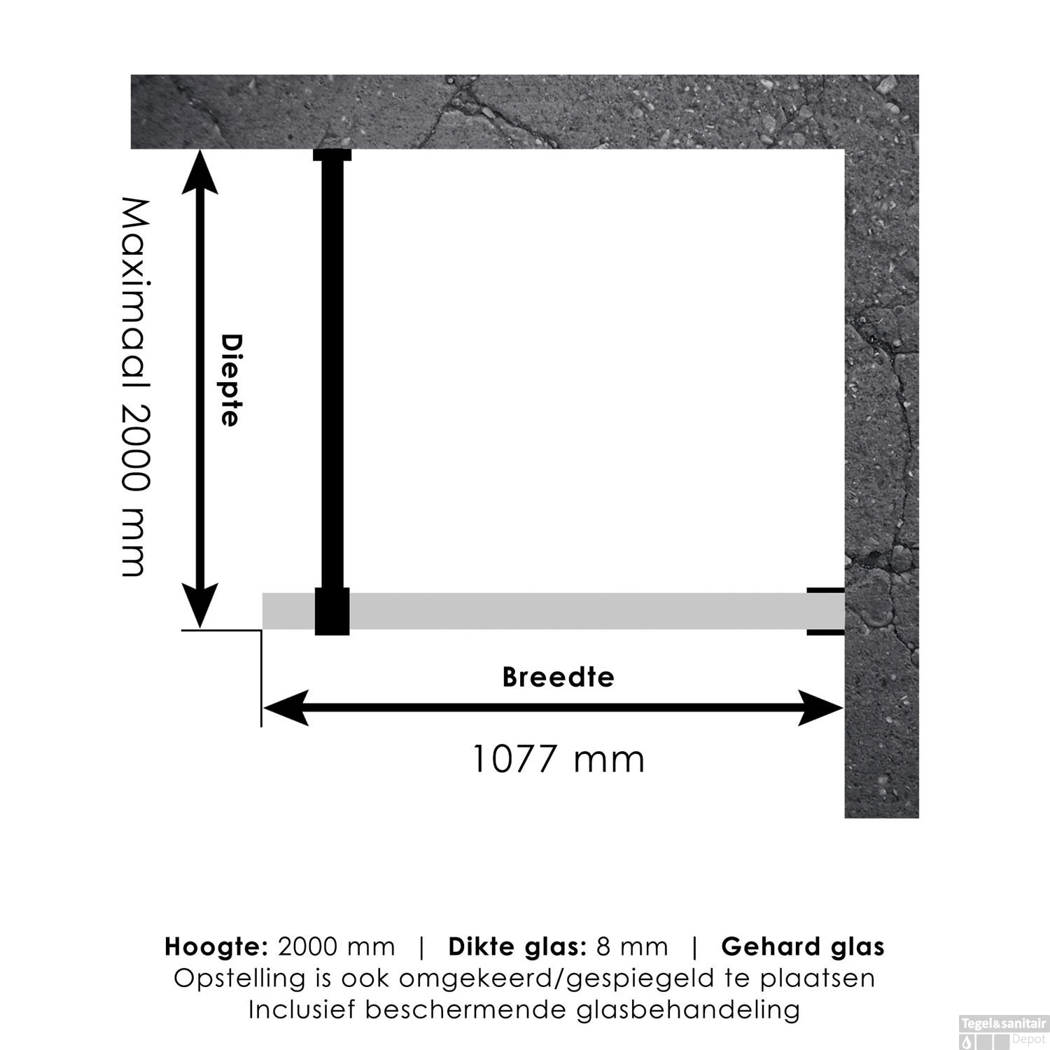 Inloopdouche Compleet Just Creating Profielloos 110 Cm Chroom 9 Inloopdouche Compleet Just Creating Profielloos 110 Cm Chroom - Afbeelding 7