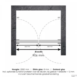 Pendeldeuren Compleet Just Creating Profielloos 90x200 Cm Goud -Aanbiedingen Ontspan Bad Winkel 4jc16 90 t 3