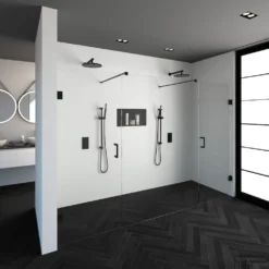 Niscabine XL Compleet Just Creating 300x200 Cm 80/140/80 Mat Zwart 12 Niscabine XL Compleet Just Creating 300x200 Cm 80/140/80 Mat Zwart -Aanbiedingen Ontspan Bad Winkel 4jc17 80 140 80a 1