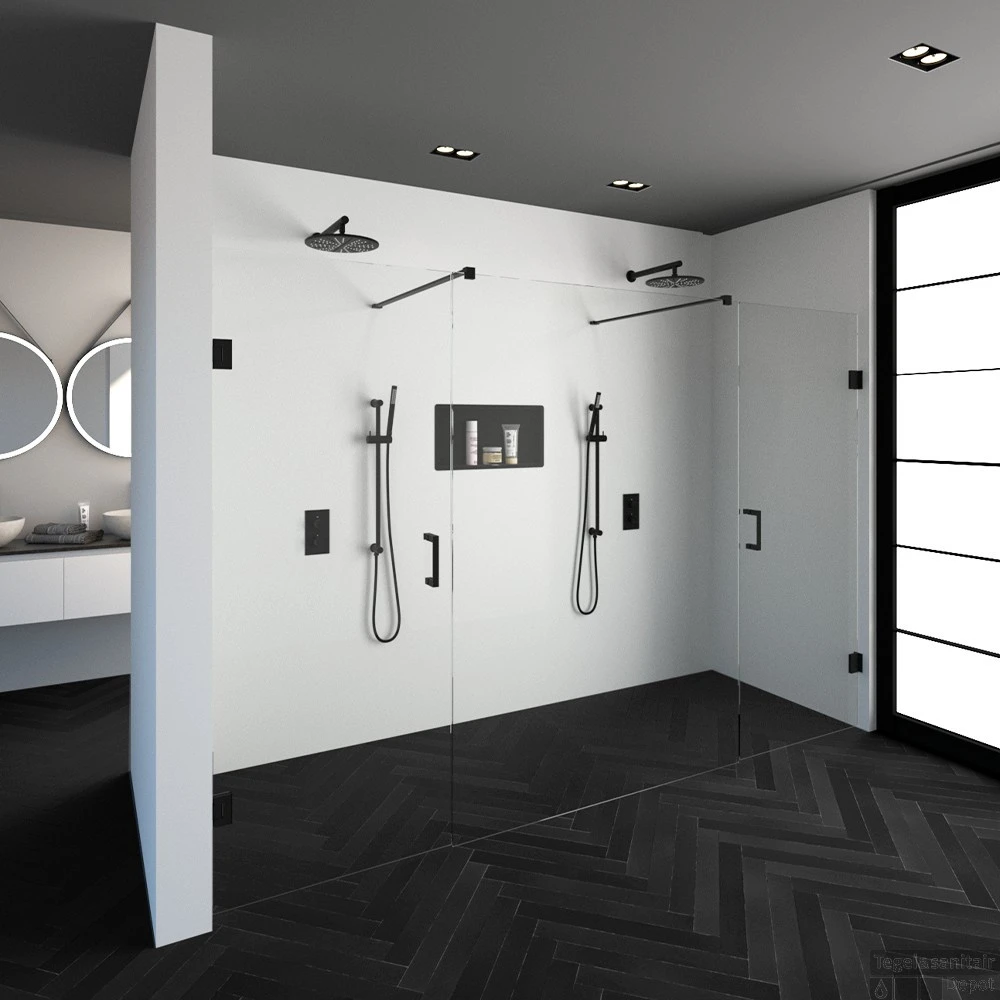 Niscabine XL Compleet Just Creating 300x200 Cm 80/140/80 Mat Zwart 4 Niscabine XL Compleet Just Creating 300x200 Cm 80/140/80 Mat Zwart - Afbeelding 2