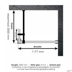 Inloopdouche Compleet Just Creating Profielloos 120/40 Cm Koper -Aanbiedingen Ontspan Bad Winkel 4jc2 120 40 tt