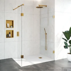 Inloopdouche Compleet Just Creating Profielloos 140/40 Cm Goud