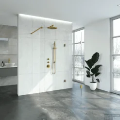 Inloopdouche Compleet Just Creating Profielloos 100x140 Cm Reversed Goud