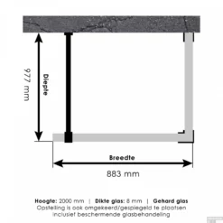 Inloopdouche Compleet Just Creating Profielloos 100x90 Cm Reversed Goud -Aanbiedingen Ontspan Bad Winkel 4jc4 100x90 t 3