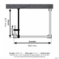 Inloopdouche Compleet Just Creating Profielloos 90x100/30 Cm Reversed Koper -Aanbiedingen Ontspan Bad Winkel 4jc5 90x100 30 tt