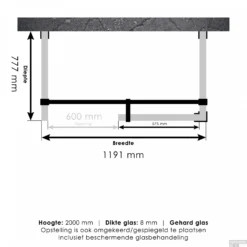 Inloopdouche Compleet XL Just Creating Profielloos 80x120 Cm Koper -Aanbiedingen Ontspan Bad Winkel 4jc6 80x120 tt
