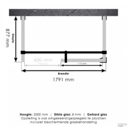 Inloopdouche Compleet XL Just Creating Profielloos 90x180 Cm Chroom -Aanbiedingen Ontspan Bad Winkel 4jc6 90x180 t 1