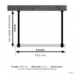 Doorloopdouche Compleet Just Creating Profielloos 100x200 Cm Koper -Aanbiedingen Ontspan Bad Winkel 4jc7 100 tt