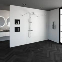 Doorloopdouche Compleet Just Creating Profielloos 140x200 Cm Chroom -Aanbiedingen Ontspan Bad Winkel 4jc7 140ch 1