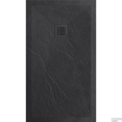 Douchetub Sanimar Sanistone 160 X 90 Cm Zwart