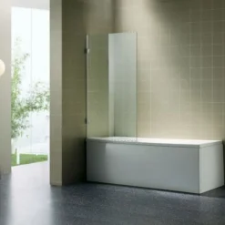 B&w-luxury Bagno Badwand 80x140cm. Chroom-helder Clean