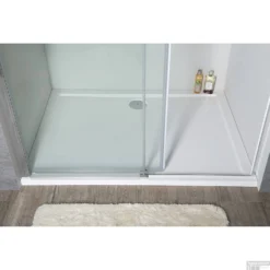 Douchebak Gegoten Marmer Sapho Karia 110x90x4 Cm Rechthoek Wit -Aanbiedingen Ontspan Bad Winkel 59111 douchebak marmer sapho karia 110x90x4 cm rechthoek wit 2