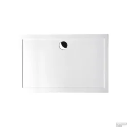 Douchebak Gegoten Marmer Sapho Karia 110x90x4 Cm Rechthoek Wit