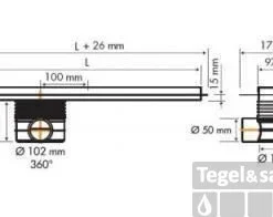 Easydrain Multi Taf Afvoergoot 50 Cm.rooster Als Zero Of Tegel Design Rvs -Aanbiedingen Ontspan Bad Winkel 61820