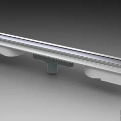 B&w-luxury Highline Douchegoot 120 X 5.7 Cm. Vloer Met Onderuitlaat Rvs