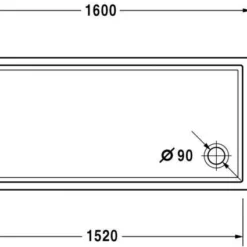 Duravit Starck Slimline Douchebak 160 X 70 X 4 Cm. Wit -Aanbiedingen Ontspan Bad Winkel 64920