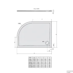 Douchebak Gegoten Marmer Sapho Rena 90x80x4 Cm Kwartrond Links Wit -Aanbiedingen Ontspan Bad Winkel 72890 douchebak marmer sapho rena 90x80x4 cm kwartrond links wit 2