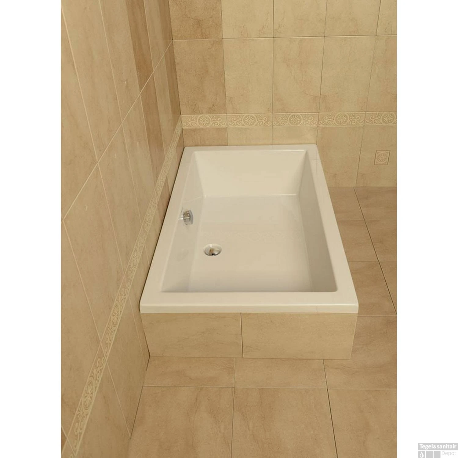 Extra Diepe Douchebak Sapho Deep 140x75x26 Cm Rechthoekig Acryl Wit - Afbeelding 4