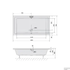 Extra Diepe Douchebak Sapho Deep 140x75x26 Cm Rechthoekig Acryl Wit -Aanbiedingen Ontspan Bad Winkel 72947 extra diepe douchebak sapho deep 140x75x26 cm rechthoekig acryl wit tech
