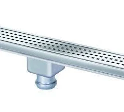 Van Den Berg RVS Standaard Douchegoot Met Onderuitloop 100cm Inbouwdiepte 150mm 625100 - 6251000