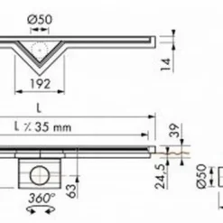 Easydrain S-line Douchegoot 80 Cm.met Rooster Zero Voor Tegel -Aanbiedingen Ontspan Bad Winkel 81510