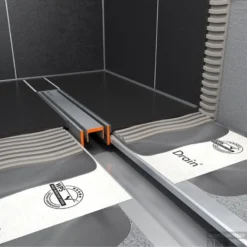 Easydrain Xs Taf Douchegoot 150 Cm. Met Rooster Z1 Waterslot 50mm. Rvs Geborsteld -Aanbiedingen Ontspan Bad Winkel 81519