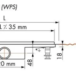 Easydrain Compact 50 Taf Wall Afvoergoot 80 X 6 Cm. Zijaansluiting Rvs -Aanbiedingen Ontspan Bad Winkel 85173