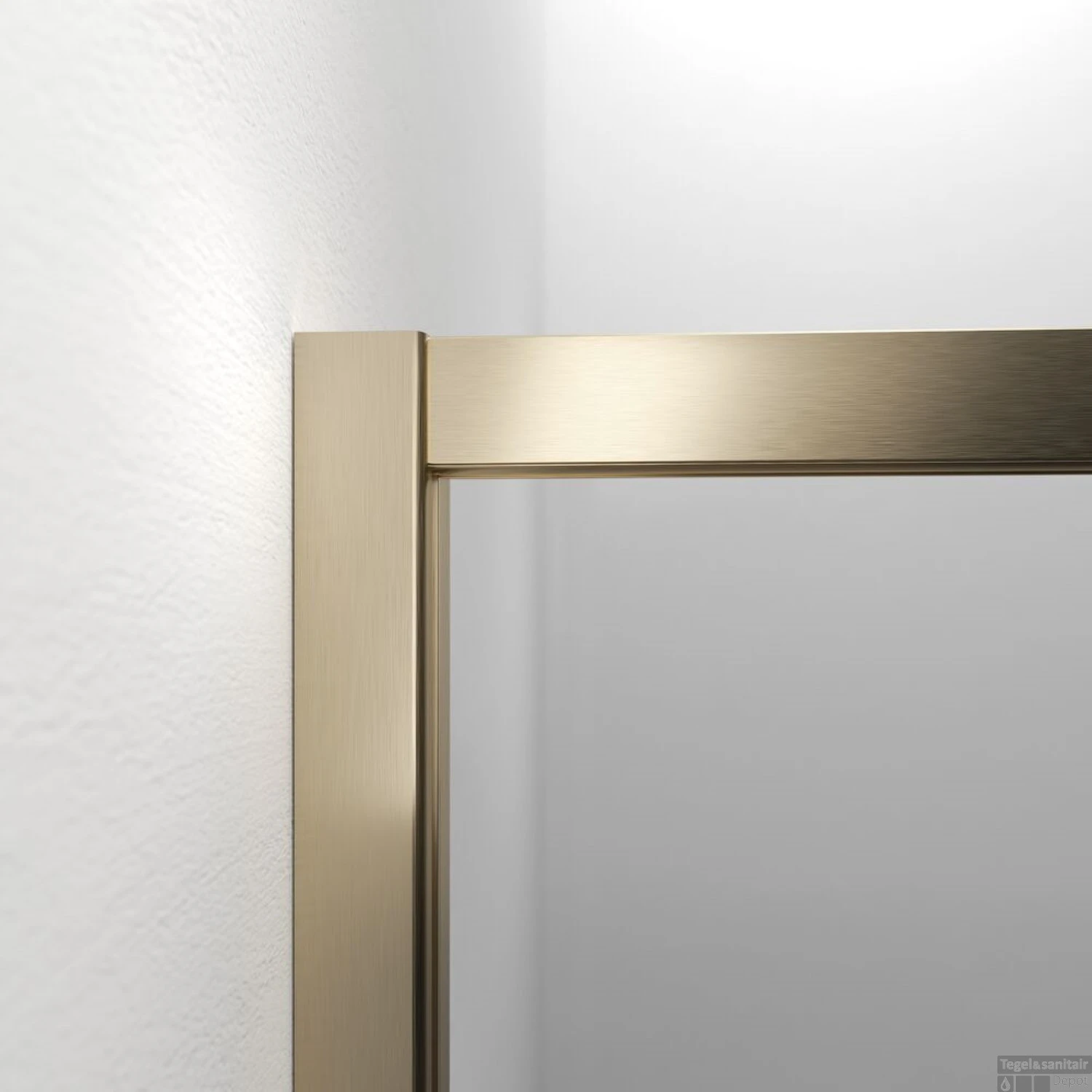 Sealskin Contour Draaideur Voor Nis 90x200 Cm, 6 Mm Helder Veiligheidsglas Met Antikalklaag Goud Geborsteld 4 Sealskin Contour Draaideur Voor Nis 90x200 Cm, 6 Mm Helder Veiligheidsglas Met Antikalklaag Goud Geborsteld - Afbeelding 2