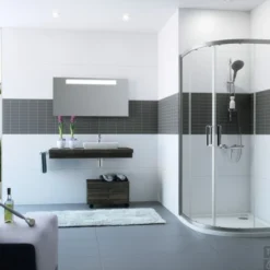 Huppe Classics 2 Kwartrond Met Schuifdeur 90/90x190 Cm. R550 Matzilver-antiplaque Glas -Aanbiedingen Ontspan Bad Winkel 88226 2