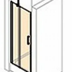 Huppe Classics 2 Nis Draaideur 100 X 200 Cm. Met Segment Gl.zilver-antiplaque Glas