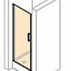 Huppe Classics 2 Pendeldeur 80 X 200 Cm. In Nis Matzilver-antiplaque Glas