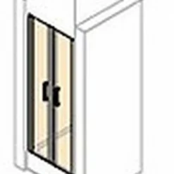 Huppe Classics 2 Pendeldeur 80 X 190 Cm. In Nis Gl.zilver-antiplaque Glas