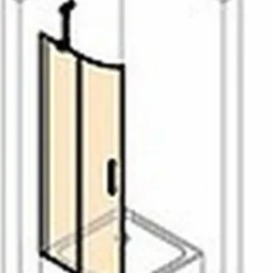 Huppe Classics 2 Kwartrond Helft 90x190 Cm. Met Segment R500 Gl.zilver-antiplaque Glas