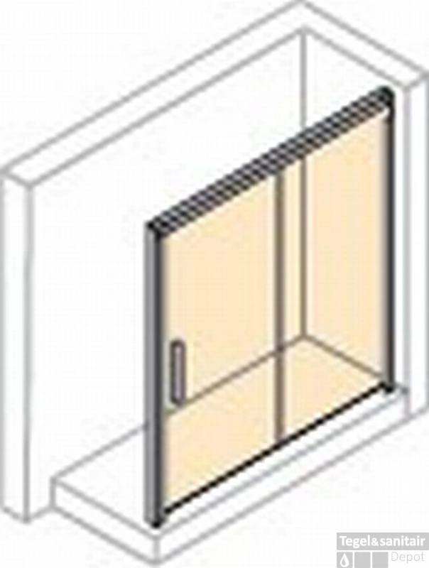 Huppe Design Pure Schuifdeur Rechts 160x200 Cm. Met Vast Paneel Chr.look/zilvermat-antipl 3 Huppe Design Pure Schuifdeur Rechts 160x200 Cm. Met Vast Paneel Chr.look/zilvermat-antipl