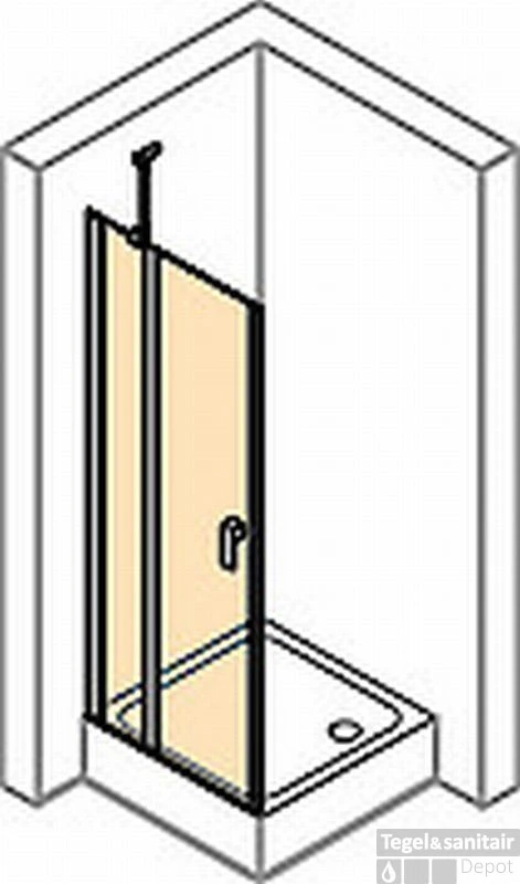 Huppe Design Pure Draaideur 90 X 200 Cm. Met Segment Matzilver-antiplaque Glas 3 Huppe Design Pure Draaideur 90 X 200 Cm. Met Segment Matzilver-antiplaque Glas