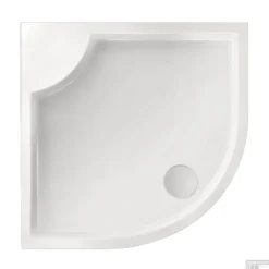 Kwartrond Douchebak Bounty 90 X 80 X 4 Cm Wit