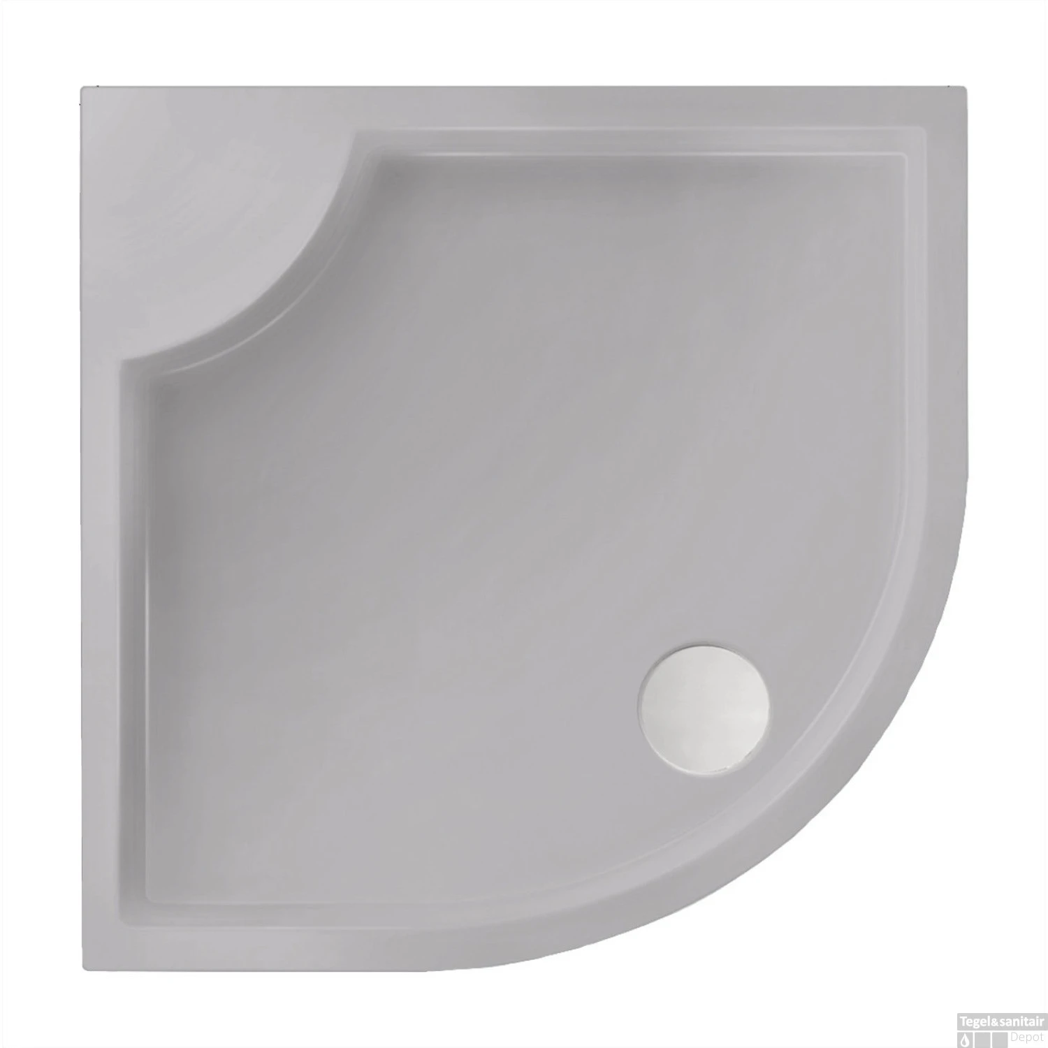 Kwartrond Douchebak Bounty 90 X 90 X 4 Cm Cement 3 Kwartrond Douchebak Bounty 90 X 90 X 4 Cm Cement